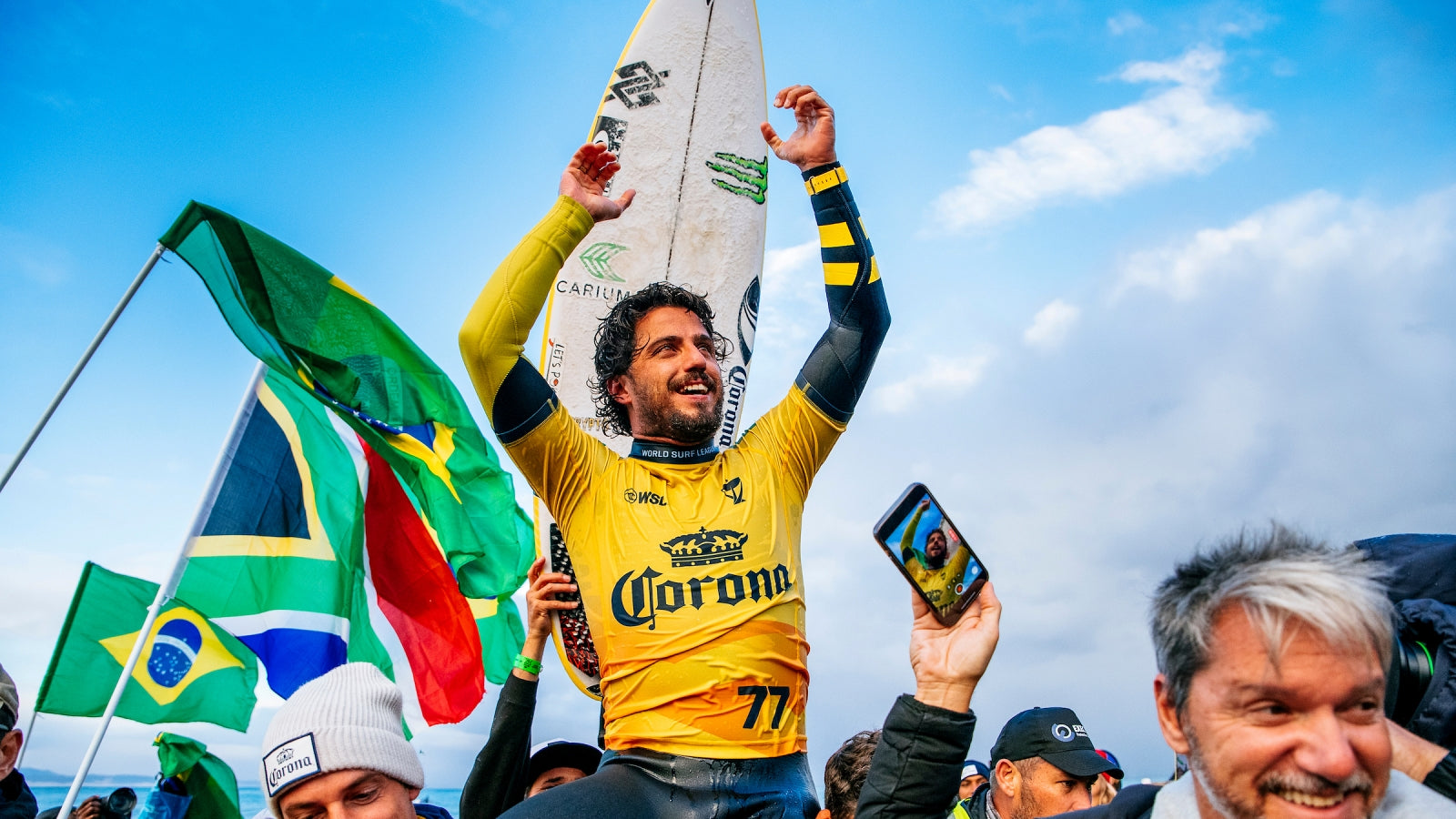 FCS Team Rider, Filipe Toledo Wins 2023 Corona Open J-Bay. Photo by Beatriz Ryder/World Surf League