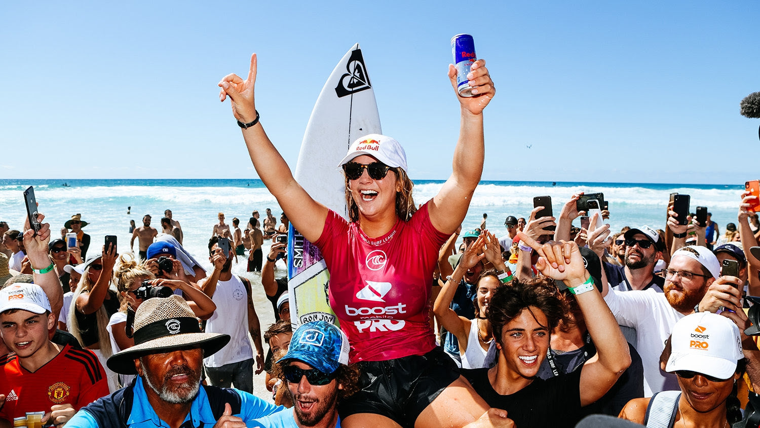 Caroline Marks (USA) Wins 2019 Boost Mobile Pro Gold Coast. Photo © WSL / Cestari.