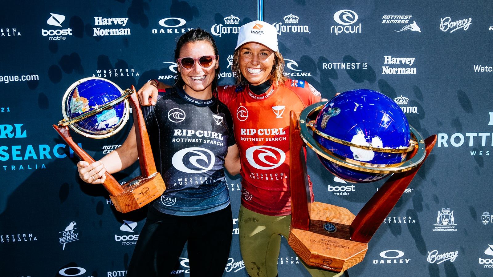 Sally Fitzgibbons wins the 2021 Rip Curl Rottnest Search Pres. by Corona | Photo: © WSL / Dunbar
